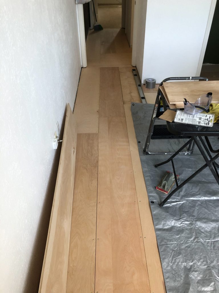 Dwell Aware - DIY Plywood Floors